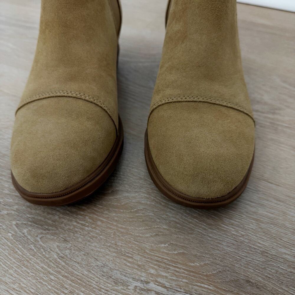 Women’s Sorel Evie II Chelsea Boot Suede Caribou Buff Size 8 - Picture 4 of 10